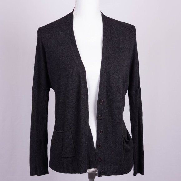 Eileen Fisher Sweaters - EILEEN FISHER Dark Gray Cardigan Size S